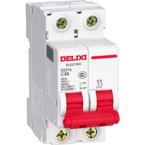 德力西电气DZ47S 2P 20A微型断路器 家用电路安全的可靠守护者